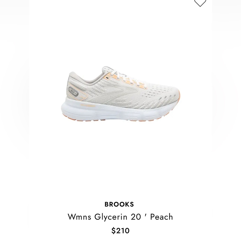 Brooks glycerin 20 white